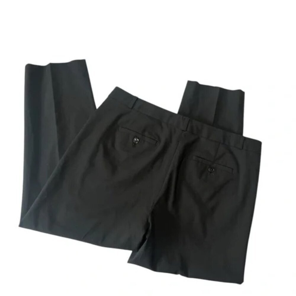 BANANA REPUBLIC - Avery Straight pant sz 12 in Black Color Wool blend inseam 26” - Picture 6 of 7